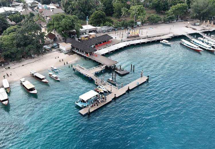 Cảng Padang Bai Bali, nơi xuất phát tàu cao tốc đi đảo Gili