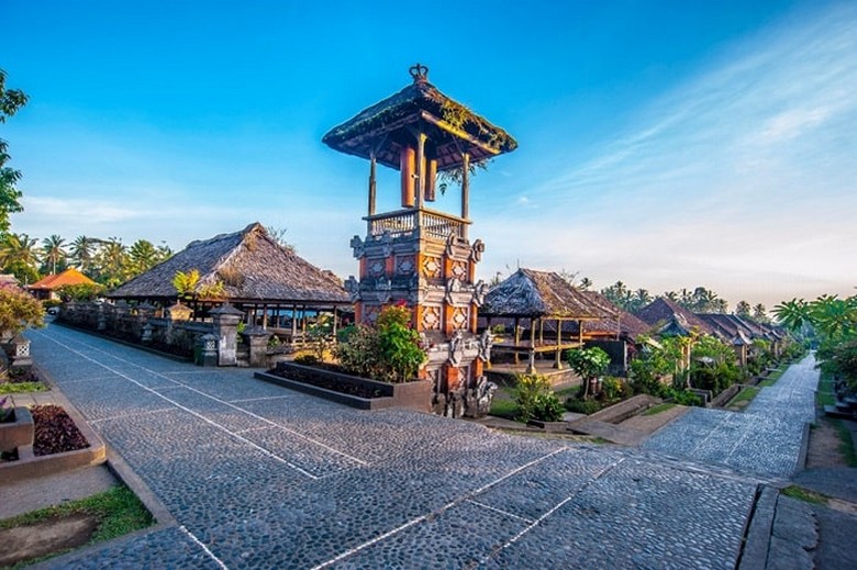 Phố làng truyền thống Penglipuran sạch sẽ